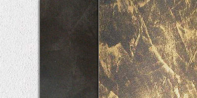 metallic stucco veiled effect - gold on black